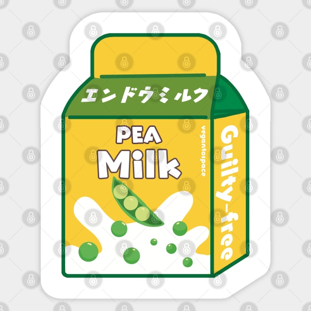 Peas Milk Dairy Free Vegan Milk Sticker by veganspace